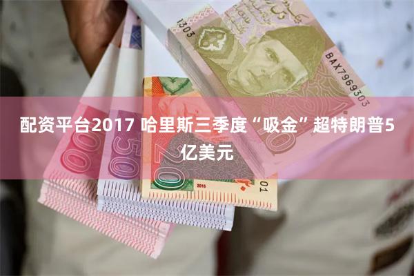 配资平台2017 哈里斯三季度“吸金”超特朗普5亿美元